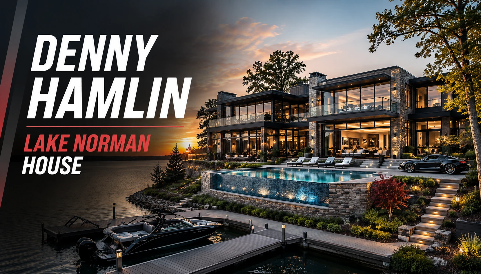 denny hamlin lake norman house