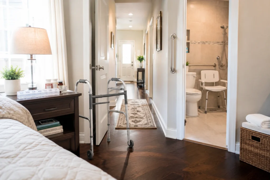 Home safety preparation before returning home after surgery