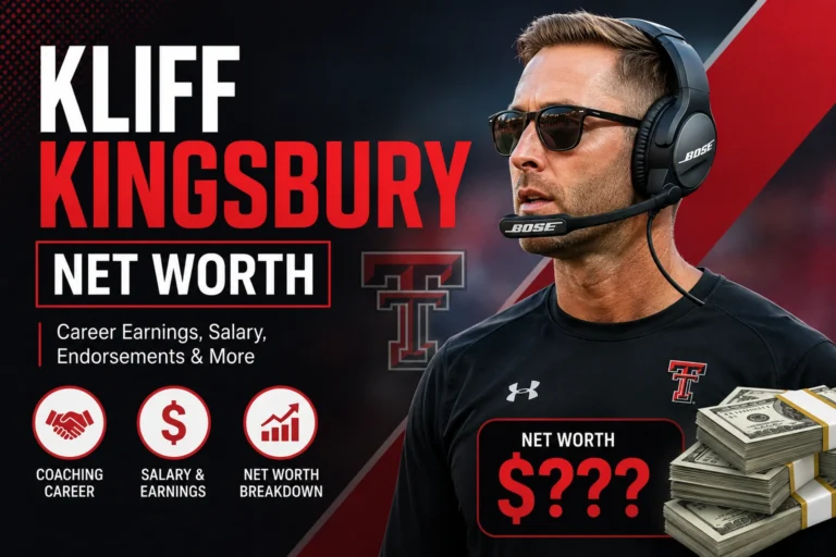 kliff kingsbury net worth