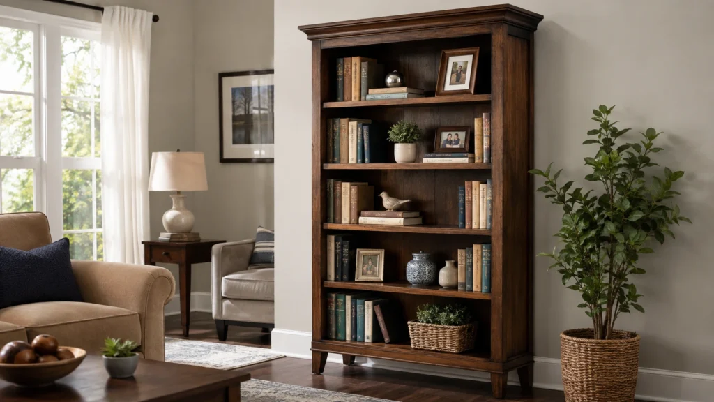 Sandstrom Standard Bookcase with traditional design and display storage