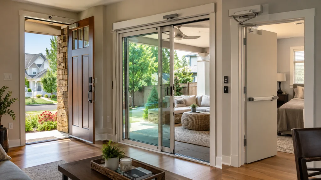 Different types of automatic door openers for home use
